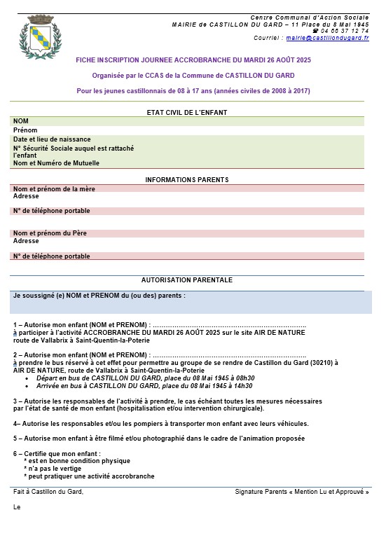 ACCR FICHE
