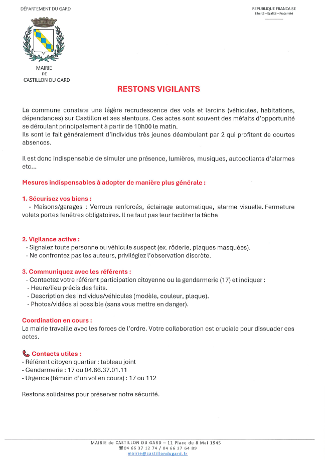 RESTONS VIGILANTS