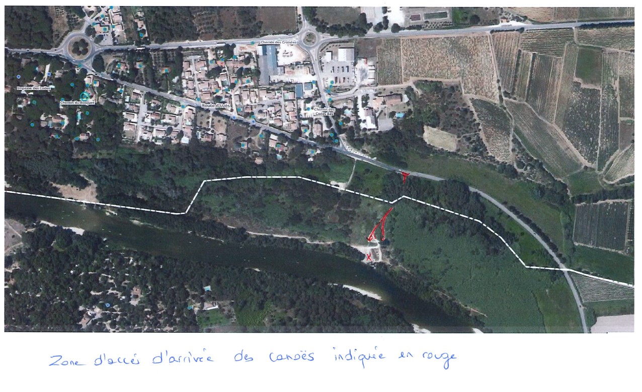 Zone darrive des canos